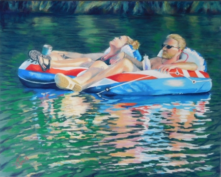 Soaking Up the Sun by artist Vicki Smith